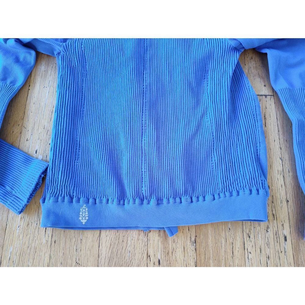 FREE PEOPLE MERCURY MOTO JACKET BLUE NWT SZ M/L - Picture 7 of 10